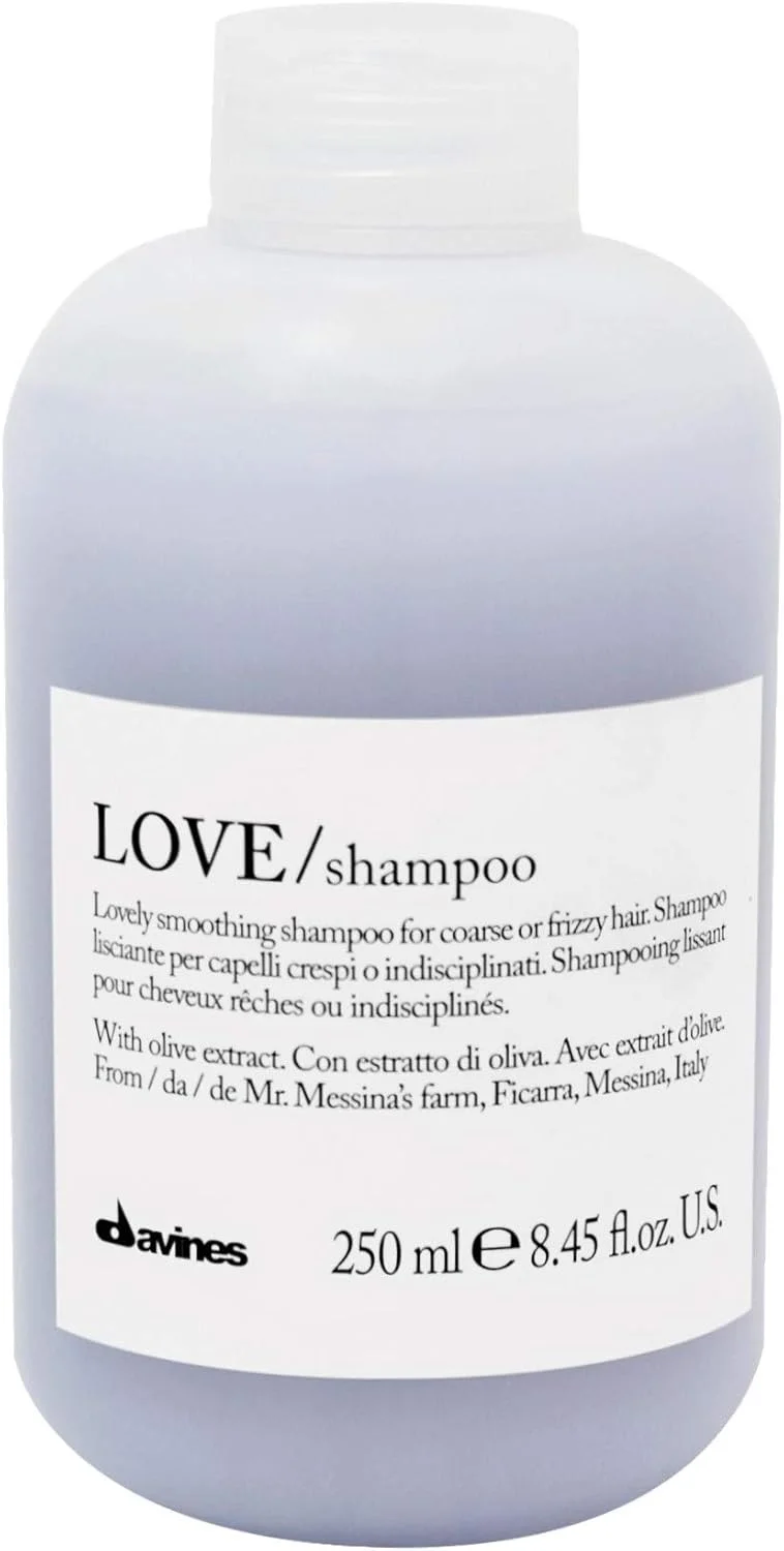 شامپو نرم کننده داوینس LOVE | برای موهای مجعد و وز، موهای فر | محصولات صاف کننده مو با عصاره زیتون | 250 میلی لیتر