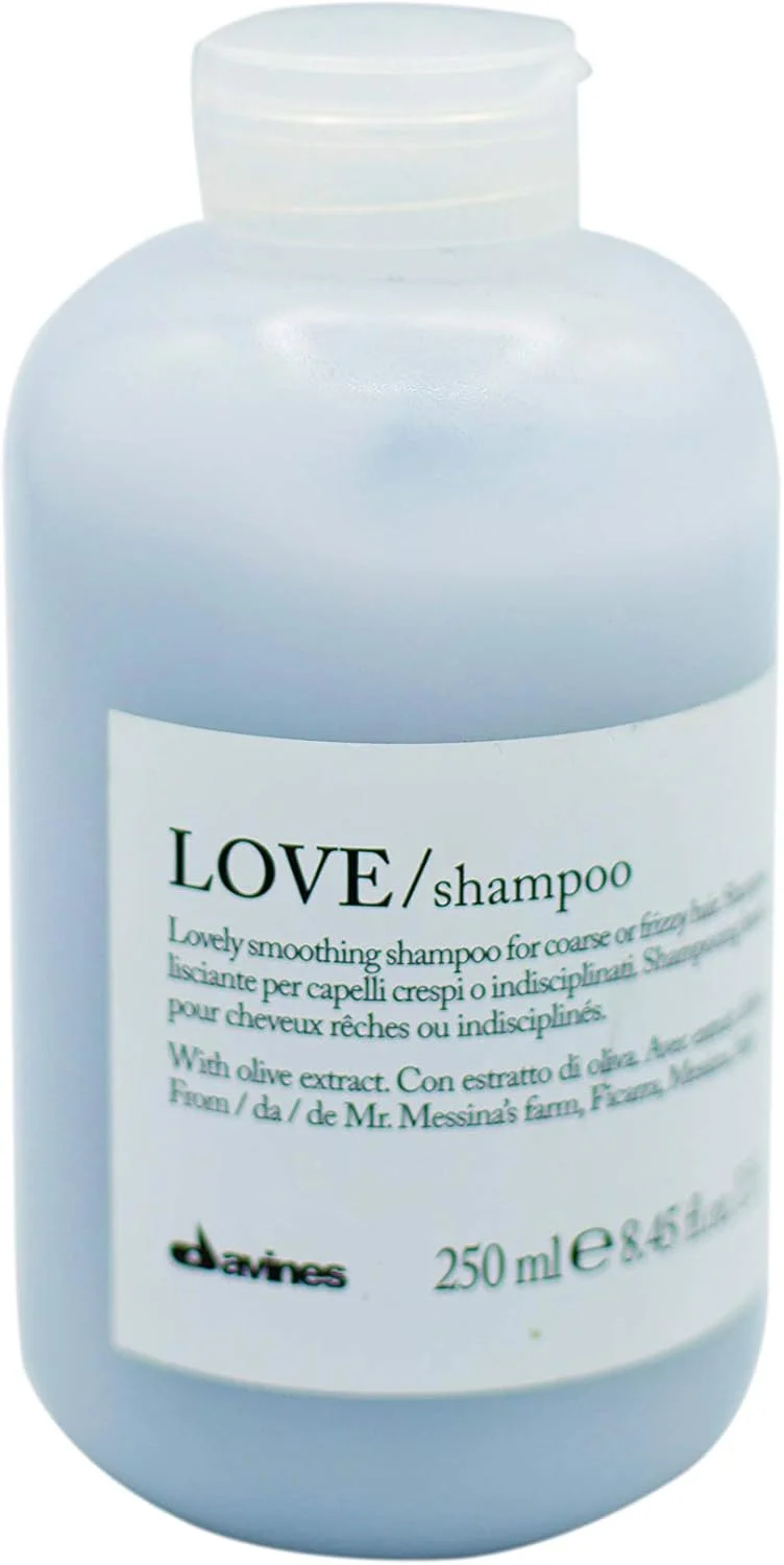 شامپو نرم کننده داوینس LOVE | برای موهای مجعد و وز، موهای فر | محصولات صاف کننده مو با عصاره زیتون | 250 میلی لیتر