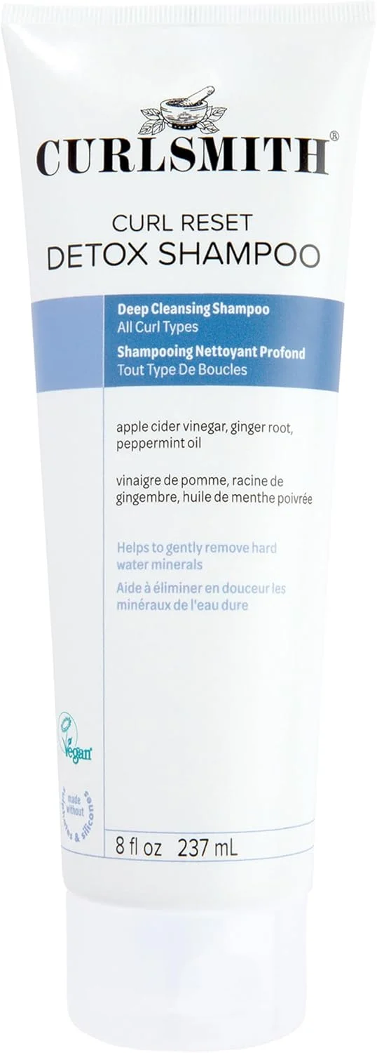 شامپو سم زدای موی فر CURLSMITH Curl Reset | پاک کننده عمیق، از بین برنده رسوبات و آب سخت، ایده آل برای احیا و بازگرداندن حالت فر مو
