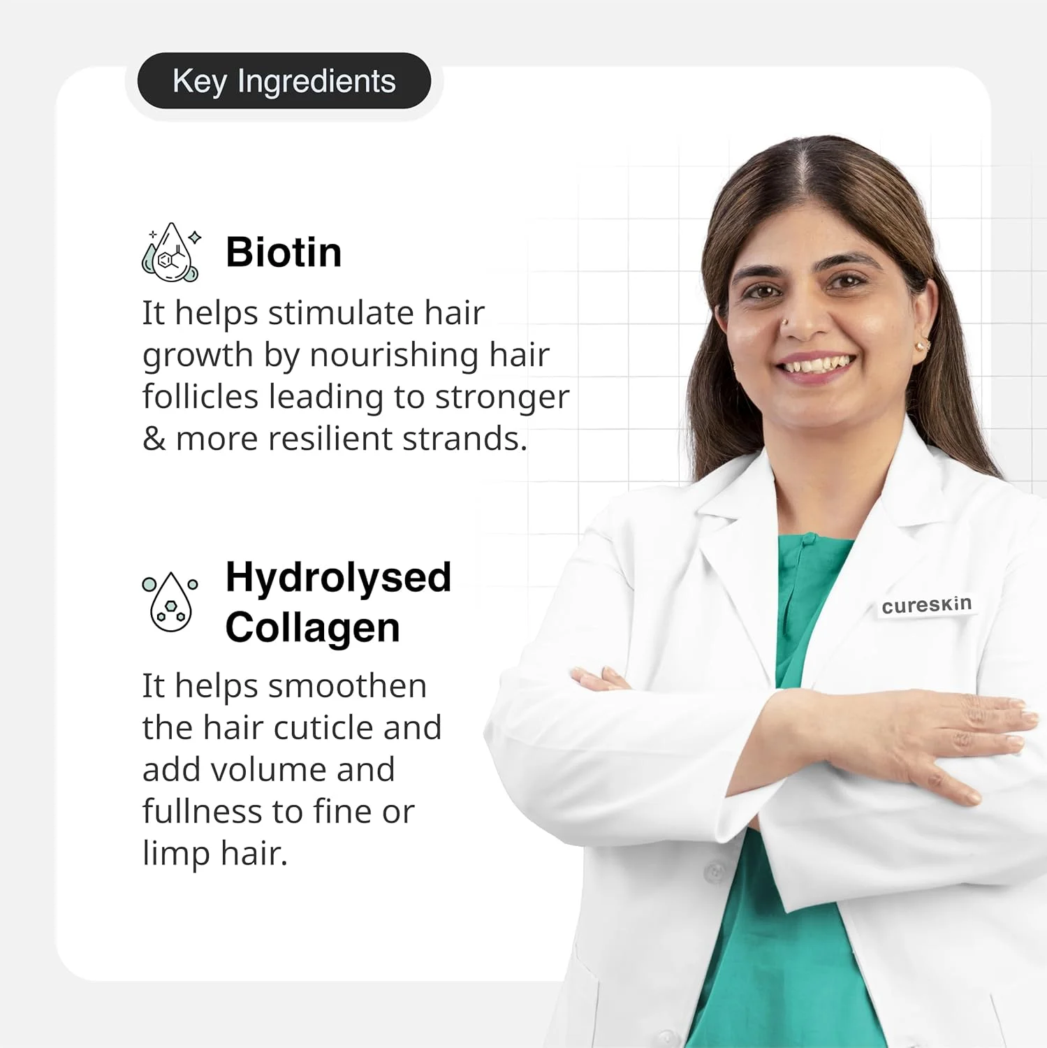 شامپو بیوتین و کلاژن Cureskin حاوی ویتامین B5 و گلیکولیپیدها: تقویت کننده مو، کاهش ریزش مو و ترمیم کننده آسیب دیده (150 میلی لیتر) شامپو بیوتین و کلاژن Cureskin حاوی ویتامین B5 و گلیکولیپیدها: تقویت کننده مو، کاهش ریزش مو و ترمیم کننده آسیب دیده (150 میلی لیتر)