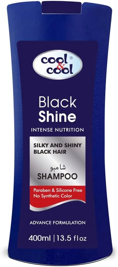 شامپو براق کننده موهای مشکی کول اند کول 400 میلی لیتر