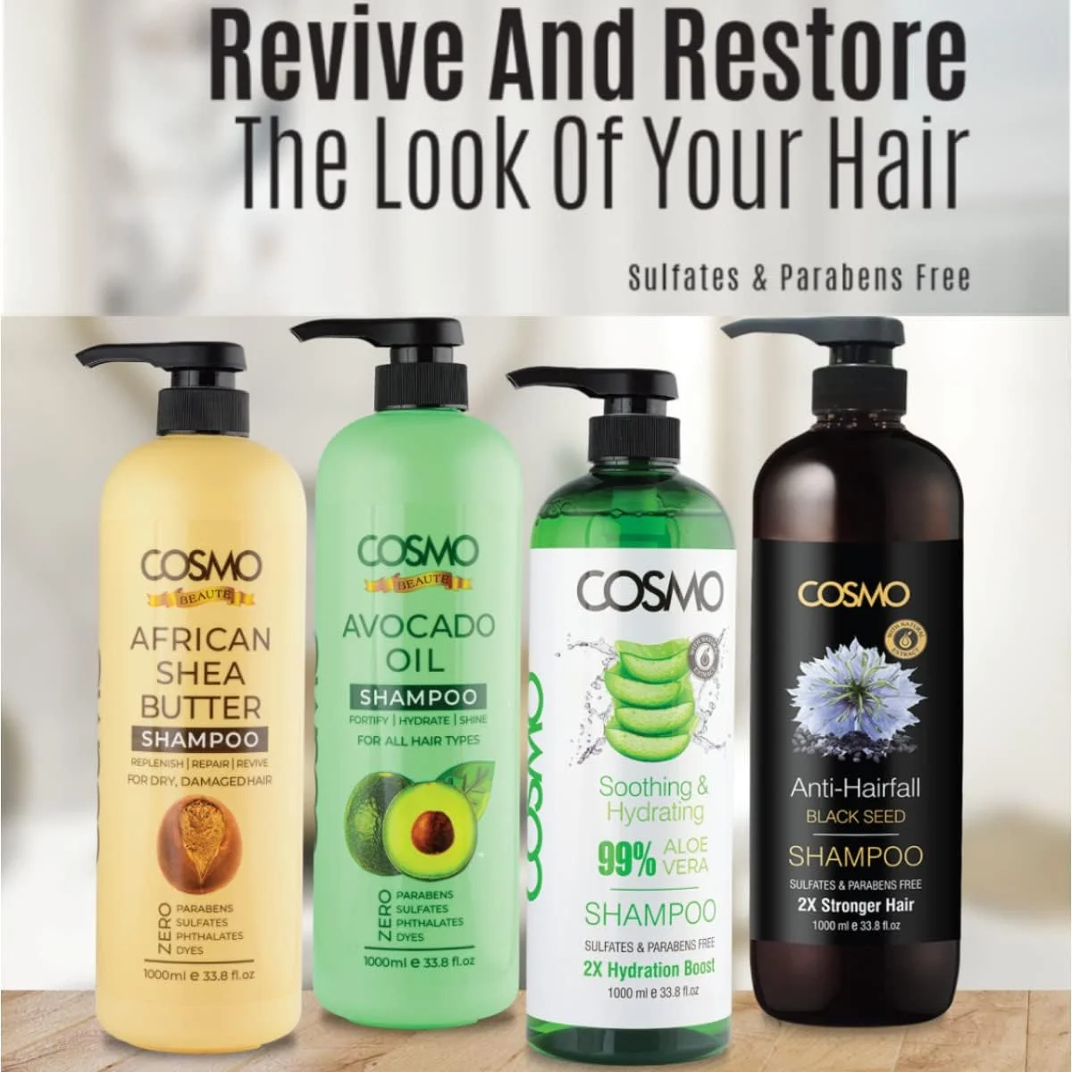 شامپو مو آلوئه ورا 99% تسکین دهنده و آبرسان سی دی COSMO DESIGNS Beauty، 1000 میلی لیتر، مناسب برای آقایان و بانوان، تقویت آبرسانی 2 برابر، بدون پارابن، بدون سولفات، مراقبت از مو، برای انواع مو شامپو مو آلوئه ورا 99% تسکین دهنده و آبرسان سی دی COSMO DESIGNS Beauty، 1000 میلی لیتر، مناسب برای آقایان و بانوان، تقویت آبرسانی 2 برابر، بدون پارابن، بدون سولفات، مراقبت از مو، برای انواع مو