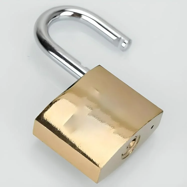 قفل آویز استیل ضد زنگ طلایی پورتال AE با کلید برای سوله، انبار، کمد باشگاه مدرسه، جعبه ابزار 20 میلی متر (طلایی)