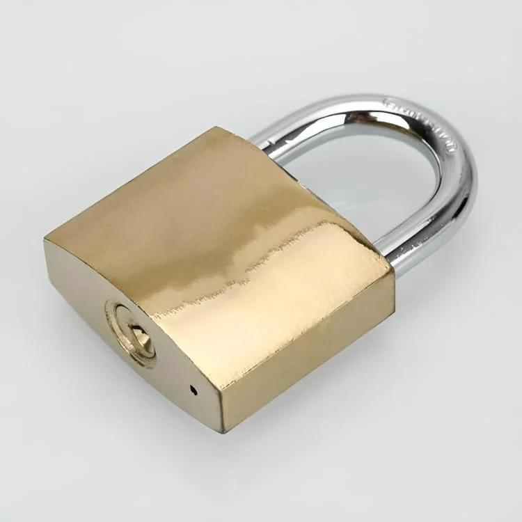 قفل آویز استیل ضد زنگ طلایی پورتال AE با کلید برای سوله، انبار، کمد باشگاه مدرسه، جعبه ابزار 20 میلی متر (طلایی)