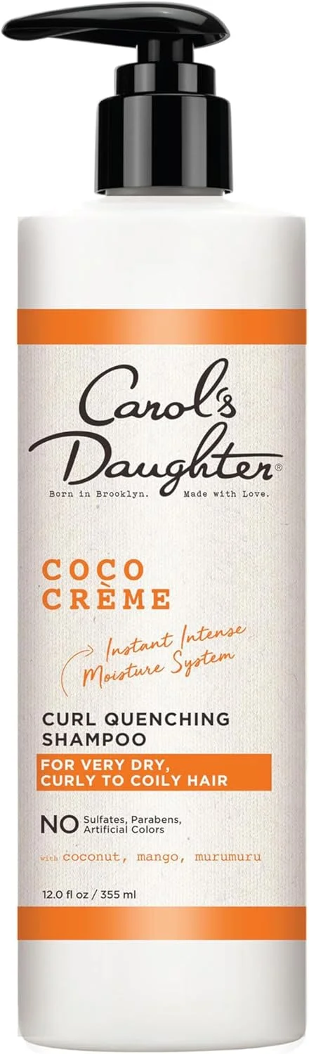 شامپو آبرسان موهای فر Coco Creme Carol's Daughter با روغن نارگیل و کره انبه برای موهای بسیار خشک و فر، 355 میلی لیتر