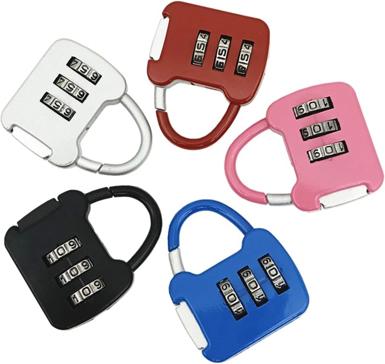 قفل ترکیبی چمدان Oasisgalore، 5 عددی، قفل استوانه ای اعداد برای کمد قفل ترکیبی چمدان Oasisgalore، 5 عددی، قفل استوانه ای اعداد برای کمد