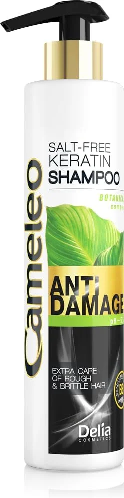 شامپو کراتین Cameleo - برای موهای آسیب دیده، خشک و شکننده - درمان و مراقبت عالی با کراتین بیومیمتیک و روغن آرگان - محافظ حرارتی - بدون نمک و پارابن - 250 میلی لیتر شامپو کراتین Cameleo - برای موهای آسیب دیده، خشک و شکننده - درمان و مراقبت عالی با کراتین بیومیمتیک و روغن آرگان - محافظ حرارتی - بدون نمک و پارابن - 250 میلی لیتر