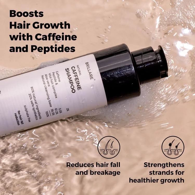 شامپو کافئین بریلییر برای کنترل ریزش مو (200 میلی لیتر)
