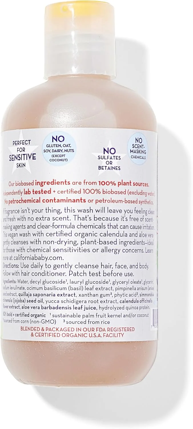 کالیفرنیا کیدز - شامپو و شستشوی بدن فوق حساس 250 میلی لیتر