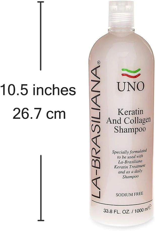 شامپو کراتین و کلاژن اونو La-Brasiliana، ۱۰۰۰ میلی لیتر