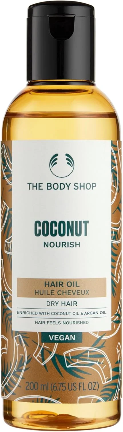 روغن مو نارگیل قبل از شامپو بادی شاپ، تغذیه کننده و درخشان کننده، 200 میلی لیتر روغن مو نارگیل قبل از شامپو بادی شاپ، تغذیه کننده و درخشان کننده، 200 میلی لیتر