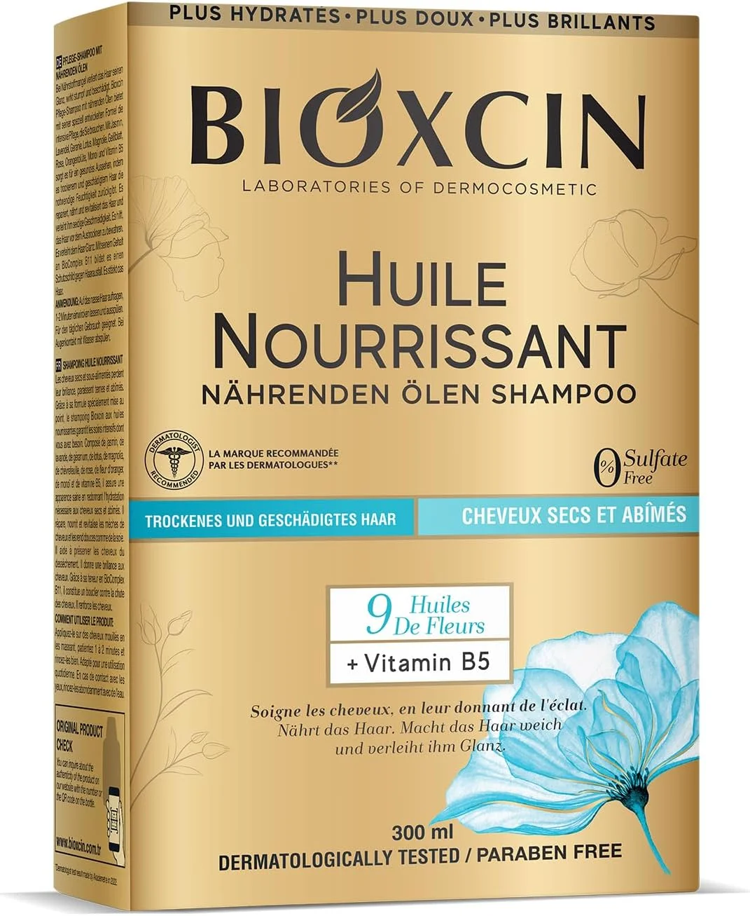شامپو مغذی بایوکسین با روغن های مغذی - برای موهای خشک و آسیب دیده - حاوی 9 روغن گل و ویتامین B5 - 300 میلی لیتر شامپو مغذی بایوکسین با روغن های مغذی - برای موهای خشک و آسیب دیده - حاوی 9 روغن گل و ویتامین B5 - 300 میلی لیتر