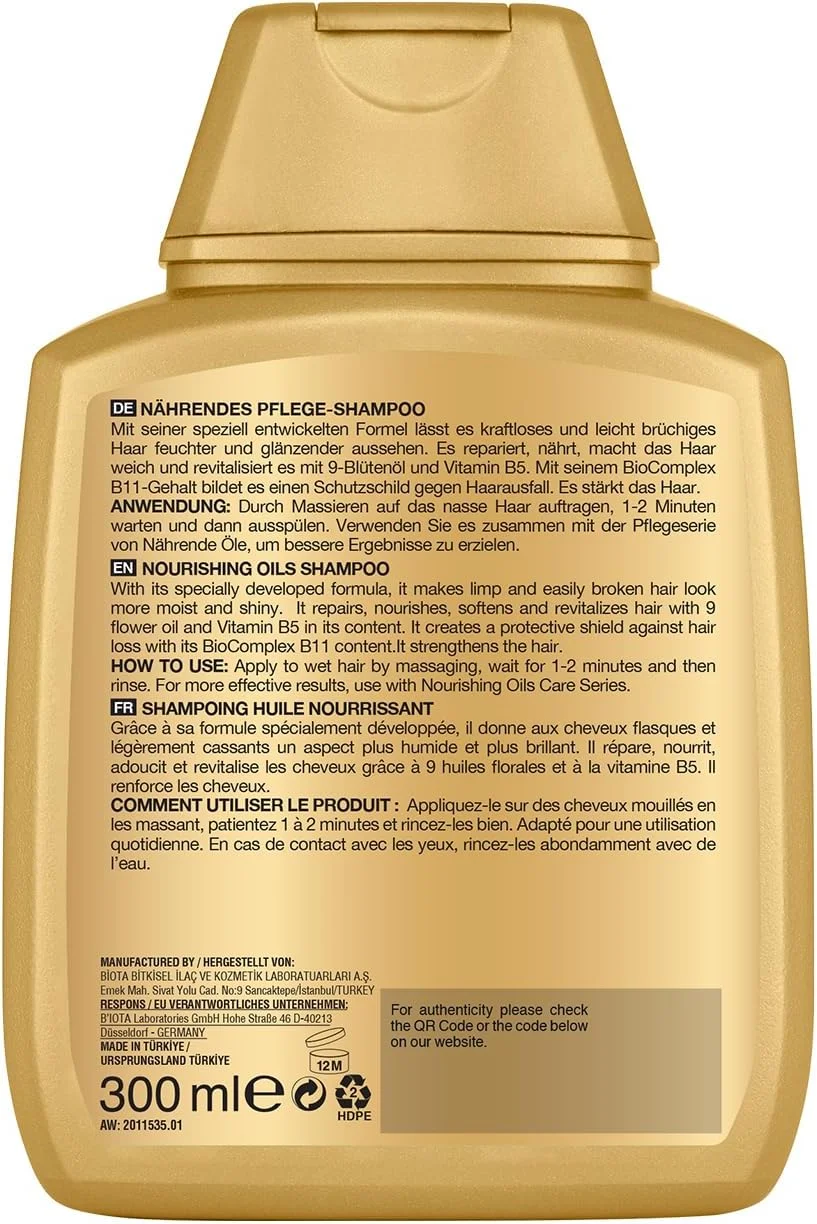 شامپو مغذی بایوکسین با روغن های مغذی - برای موهای خشک و آسیب دیده - حاوی 9 روغن گل و ویتامین B5 - 300 میلی لیتر شامپو مغذی بایوکسین با روغن های مغذی - برای موهای خشک و آسیب دیده - حاوی 9 روغن گل و ویتامین B5 - 300 میلی لیتر