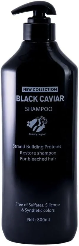 شامپو موی مشکی خاویار بیوتی لجند غنی شده با عصاره خاویار برای تغذیه و تقویت عمقی | درمان احیا کننده برای موهای درخشان و سالم شامپو موی خاویار 800 میلی لیتر شامپو موی مشکی خاویار بیوتی لجند غنی شده با عصاره خاویار برای تغذیه و تقویت عمقی | درمان احیا کننده برای موهای درخشان و سالم شامپو موی خاویار 800 میلی لیتر