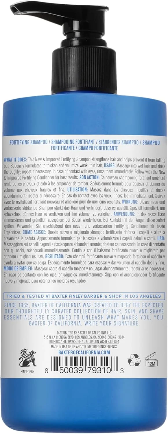 شامپو تقویت کننده روزانه باکستر کالیفرنیا - تقویت و ترمیم کننده پوست سر و مو، 473 میلی لیتر