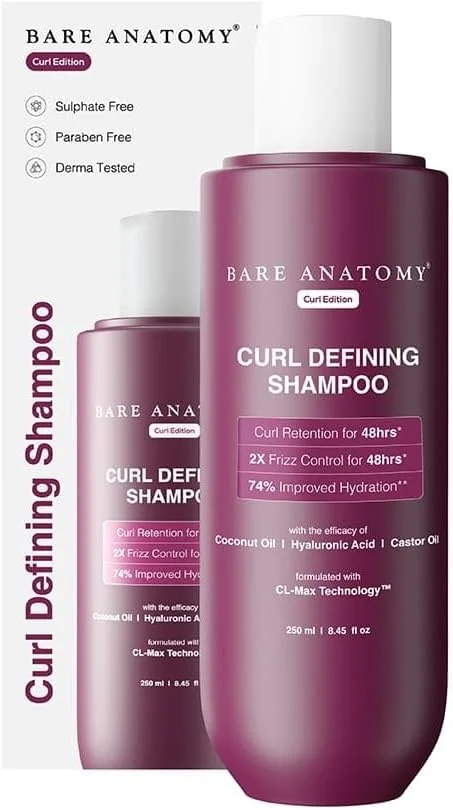 شامپو حالت دهنده موی فر Bare Anatomy | حفظ حالت فر و محافظت 2 برابر در برابر وز مو تا 48 ساعت | حاوی روغن نارگیل، اسید هیالورونیک و روغن کرچک | بدون سولفات و پارابن | مناسب خانم ها و آقایان | 250 میلی لیتر شامپو حالت دهنده موی فر Bare Anatomy | حفظ حالت فر و محافظت 2 برابر در برابر وز مو تا 48 ساعت | حاوی روغن نارگیل، اسید هیالورونیک و روغن کرچک | بدون سولفات و پارابن | مناسب خانم ها و آقایان | 250 میلی لیتر