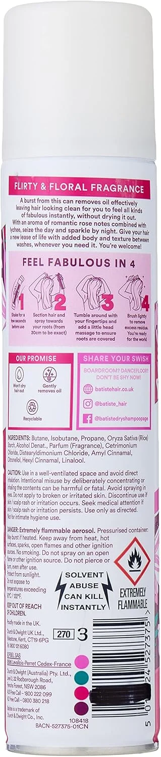 شامپو خشک باتیست با رایحه Blush، بسته دوقلو، 200 میلی لیتر، 2 عددی شامپو خشک باتیست با رایحه Blush، بسته دوقلو، 200 میلی لیتر، 2 عددی