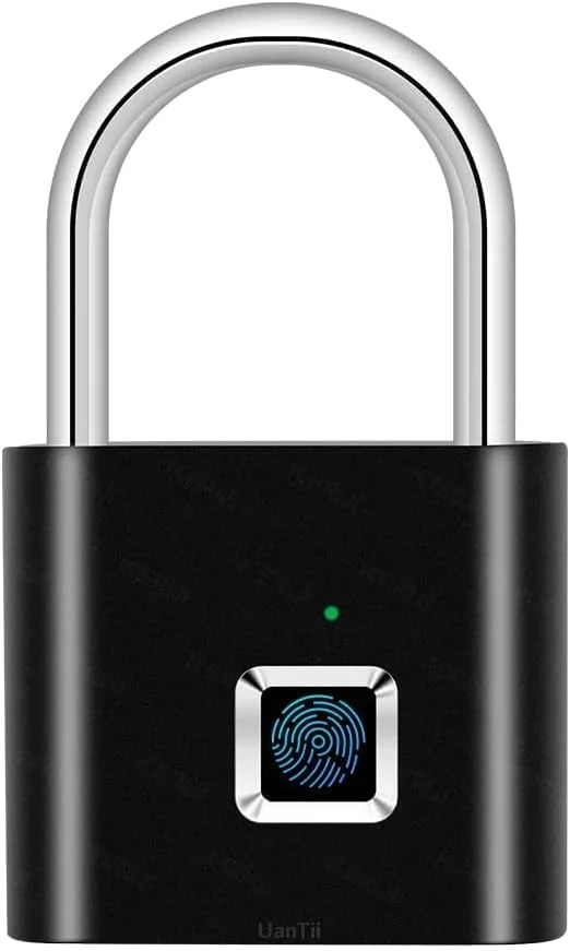 قفل اثر انگشت هوشمند MAKS & CO | قفل الکترونیکی درب | قفل فلزی بیومتریک بدون کلید اثر انگشت | قفل ضد آب ضد سرقت | ایده آل برای کیف، چمدان، کمد و موارد دیگر قفل اثر انگشت هوشمند MAKS & CO | قفل الکترونیکی درب | قفل فلزی بیومتریک بدون کلید اثر انگشت | قفل ضد آب ضد سرقت | ایده آل برای کیف، چمدان، کمد و موارد دیگر