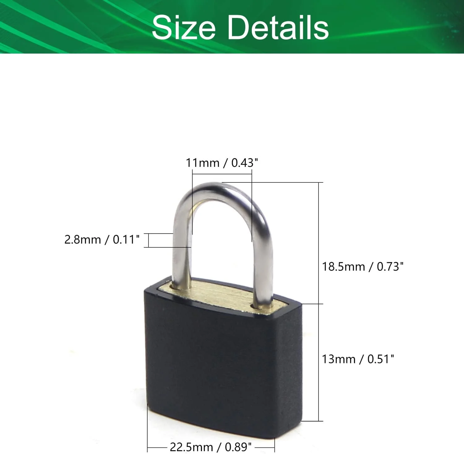 قفل فلزی GTVGJH بسته 5 عددی، چمدان برنجی جامد، کوله پشتی، دفتر خاطرات، جعبه جواهرات، صنایع دستی، قفل آموزش مدرسه با کلید و روکش بادوام (مشکی)