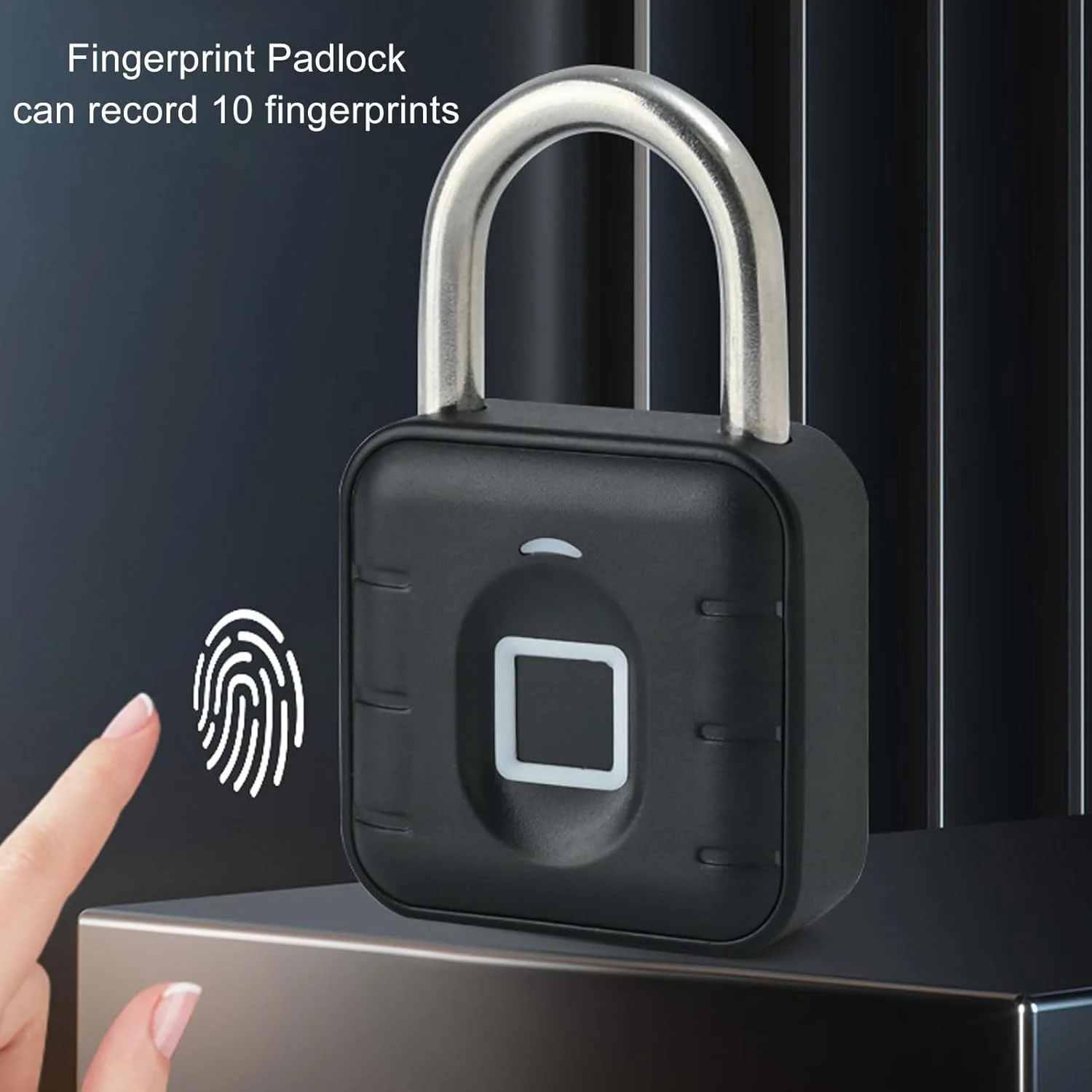 قفل اثر انگشتی هوشمند، قفل بیومتریک فلزی بدون کلید ضد آب IP67، قفل ترکیبی برای کمد باشگاه، مدرسه، چمدان، کوله پشتی، کیف 10 (SY12+ (اثر انگشت