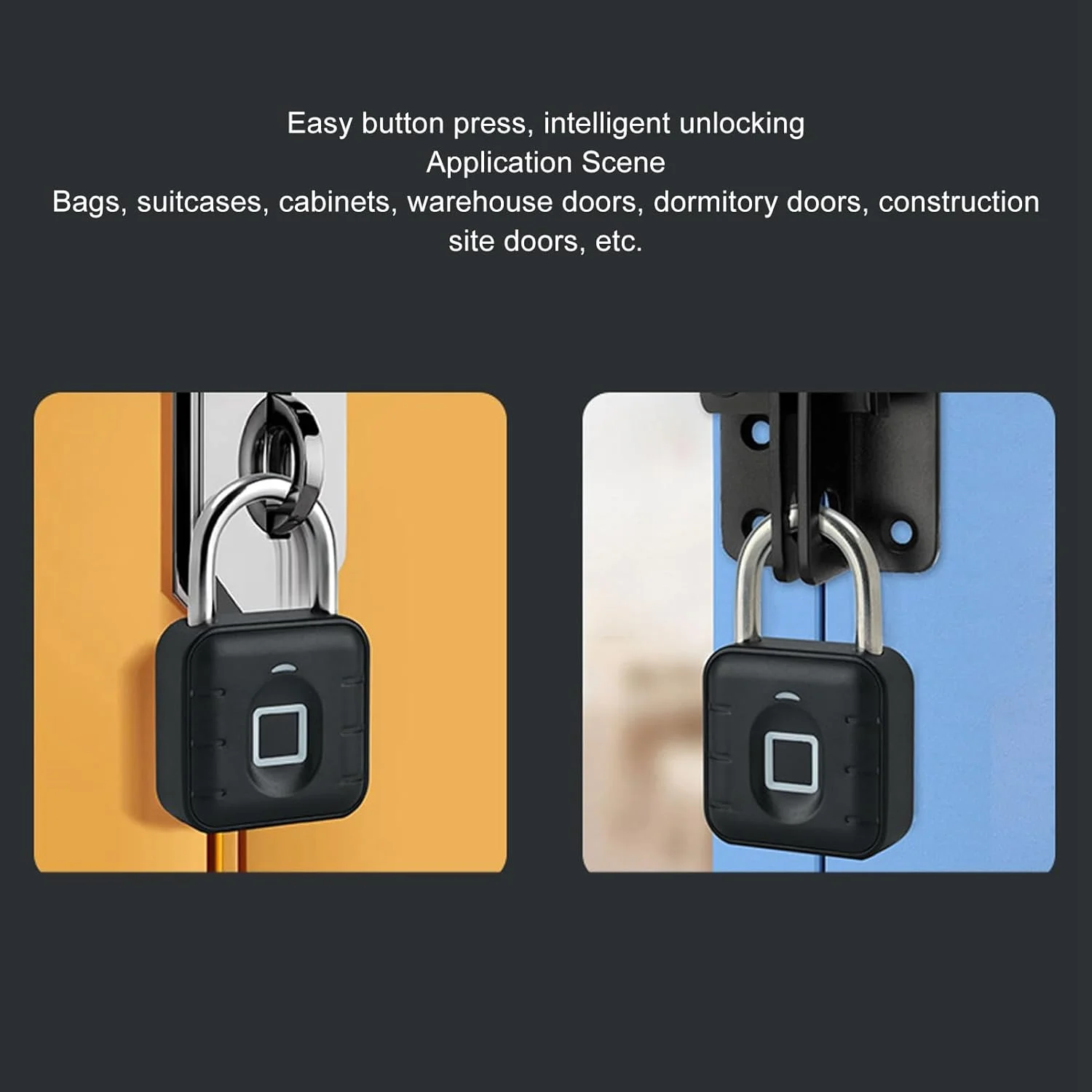 قفل اثر انگشتی هوشمند، قفل بیومتریک فلزی بدون کلید ضد آب IP67، قفل ترکیبی برای کمد باشگاه، مدرسه، چمدان، کوله پشتی، کیف 10 (SY12+ (اثر انگشت