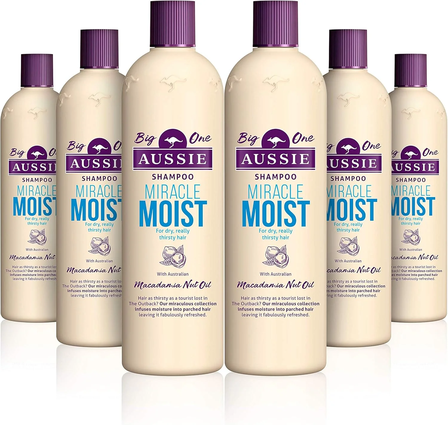 شامپو مرطوب کننده معجزه آسای Aussie، 6 عدد 500 میلی لیتری - بسته 6 عددی حاوی روغن مغز ماکادمیا شامپو مرطوب کننده معجزه آسای Aussie، 6 عدد 500 میلی لیتری - بسته 6 عددی حاوی روغن مغز ماکادمیا