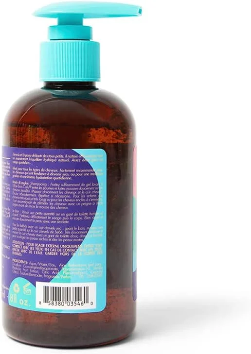 شامپو و شوینده آلوئه ورا مخصوص کودکان As I Am Born Curly، ۲۳۶ میلی لیتر، شفاف