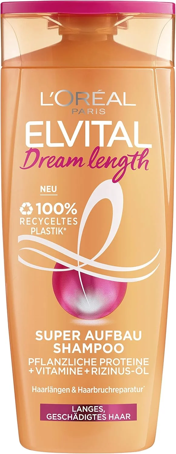 شامپو ضد موخوره لورآل پاریس Elvital برای موهای رویایی بلند، حاوی روغن کرچک، ویتامین ها و پروتئین های گیاهی، شامپو تقویت کننده مو Dream Length، 1 عدد 250 میلی لیتر شامپو ضد موخوره لورآل پاریس Elvital برای موهای رویایی بلند، حاوی روغن کرچک، ویتامین ها و پروتئین های گیاهی، شامپو تقویت کننده مو Dream Length، 1 عدد 250 میلی لیتر