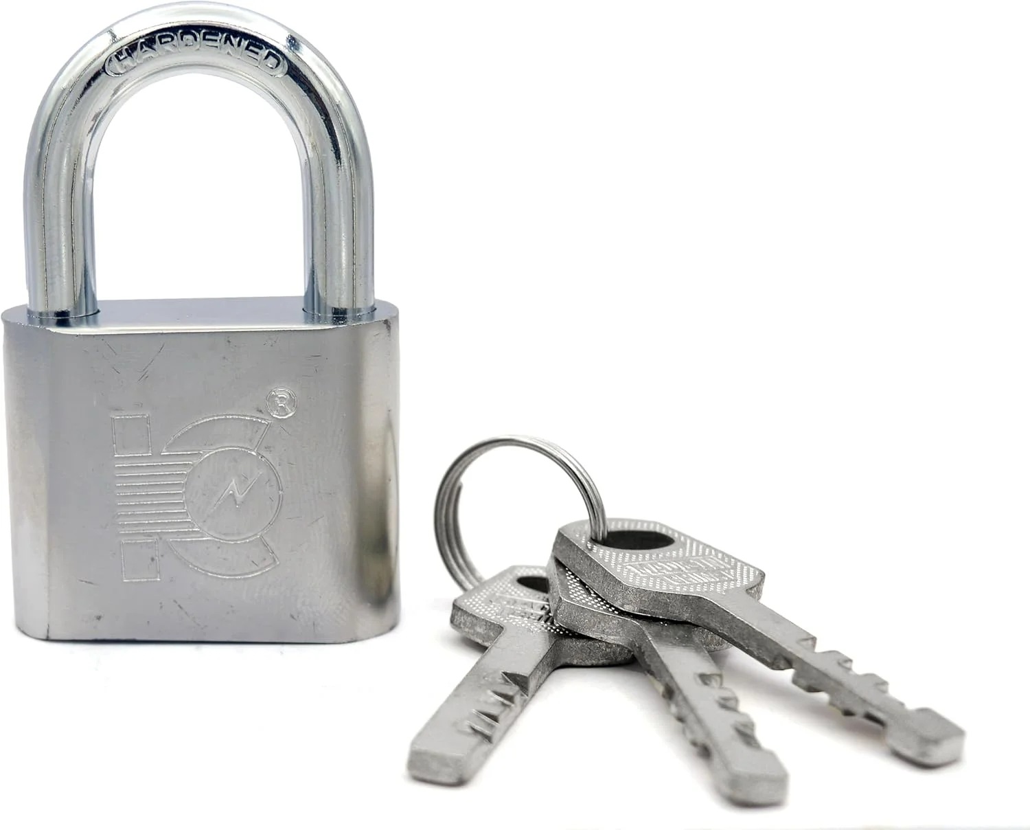 قفل آویز فولادی سنگین کادریس مدل HA-1814، سایز 40 میلی متر، نقره ای