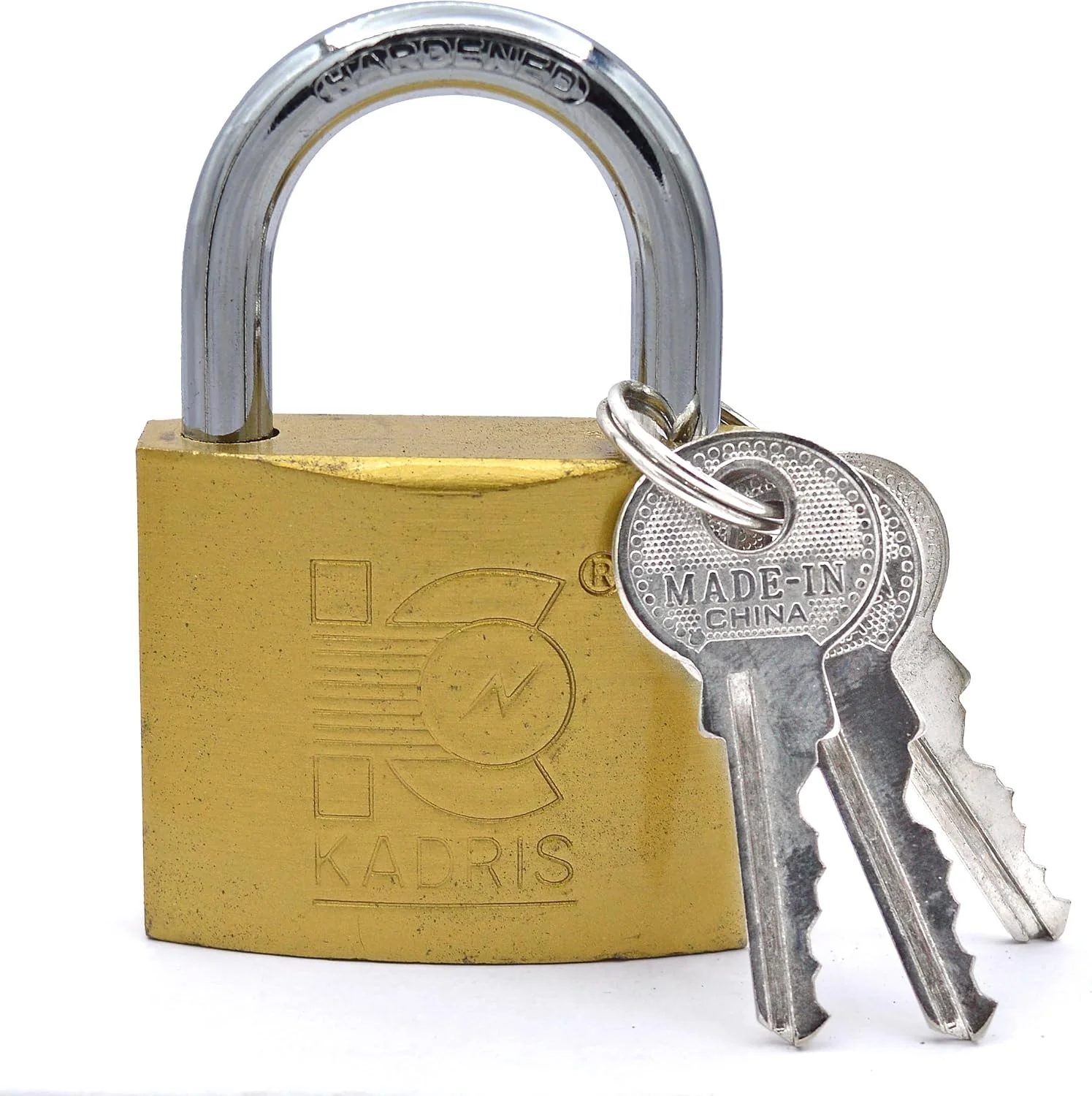 قفل آویز برنجی سنگین کادریس مدل HA-1429، سایز 50 میلی متر، روکش کروم