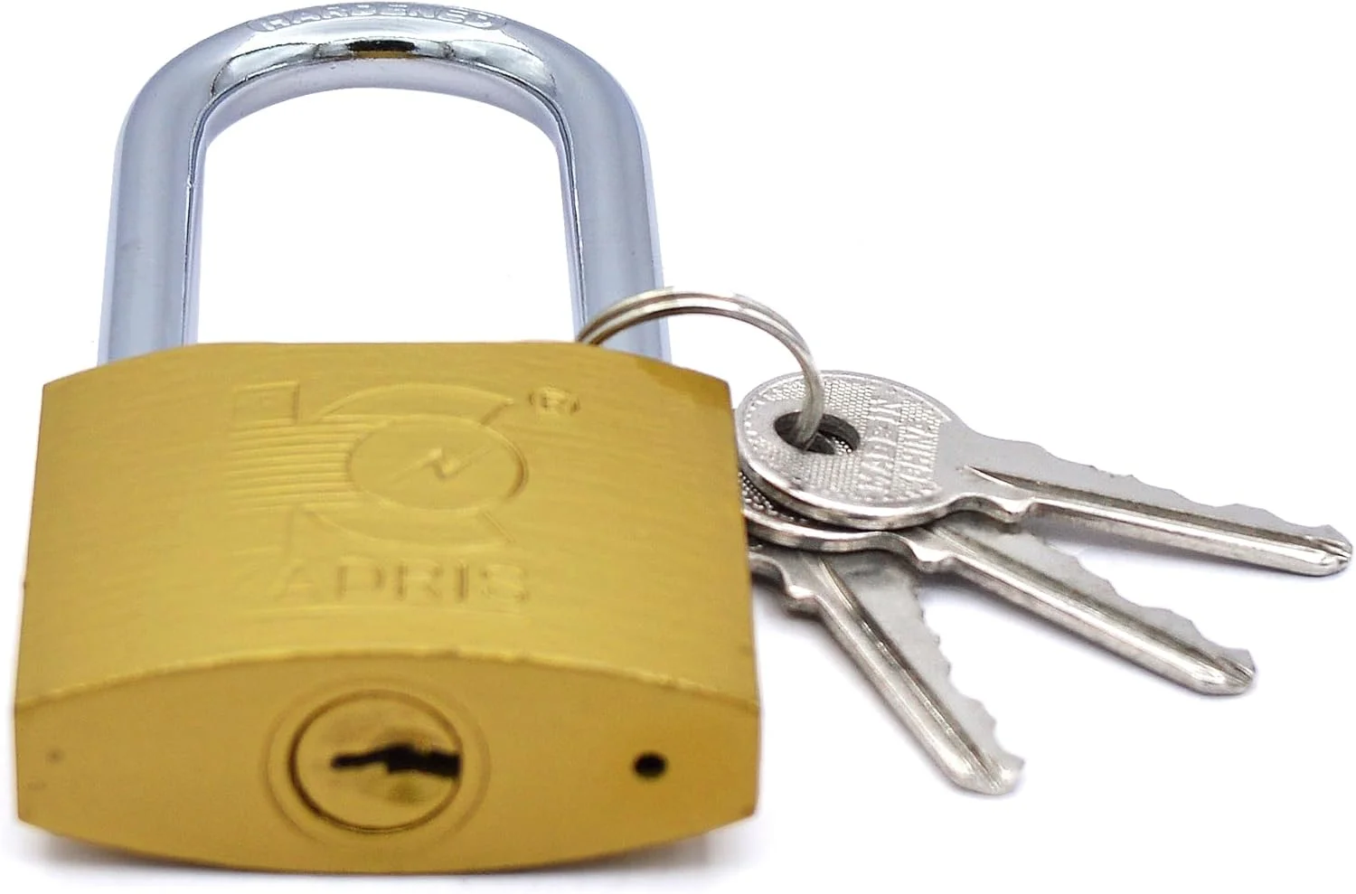 قفل آویز برنجی سنگین کادریس مدل HA-1432، سایز 50 میلی متر، کروم