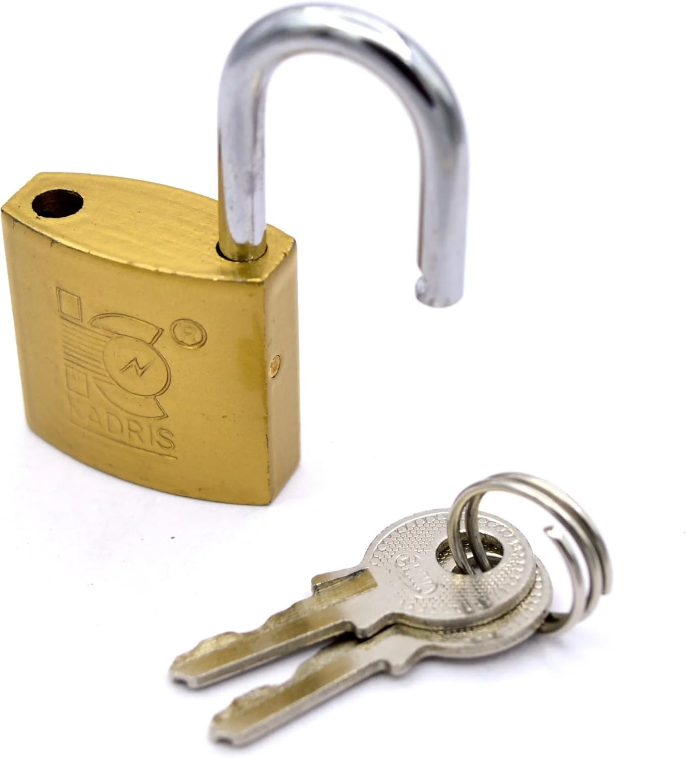 قفل آویز برنجی سنگین کادریس مدل HA-1426، سایز 25 میلی متر، کروم