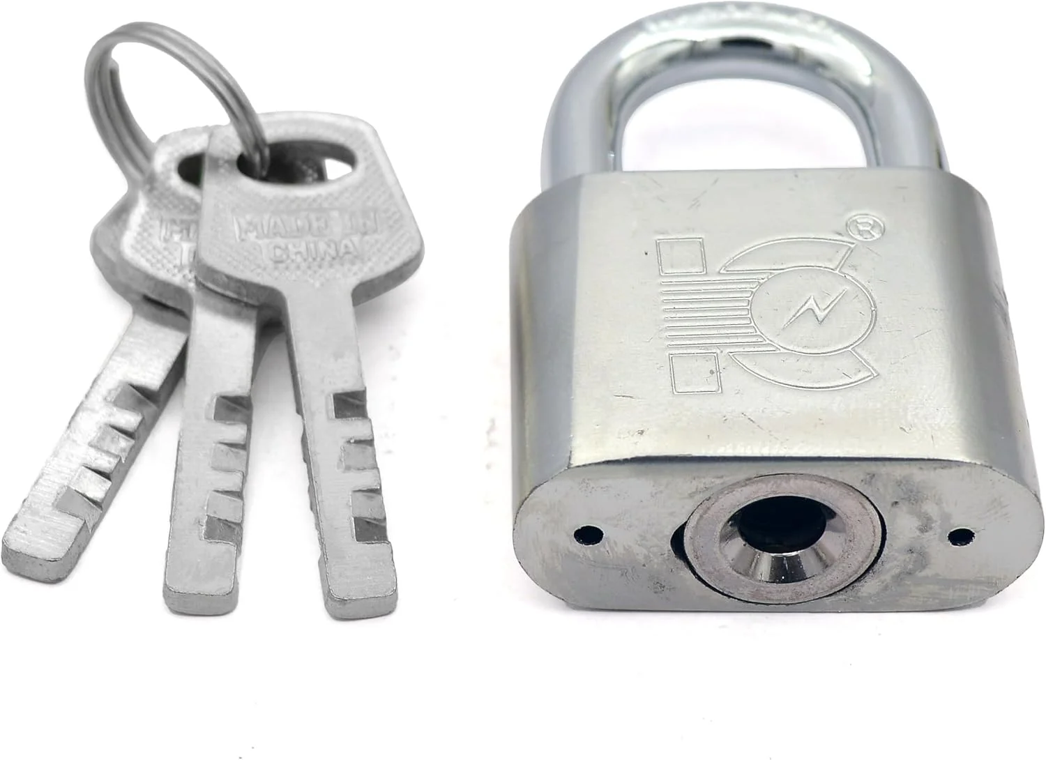 قفل آویز فولادی سنگین کادریس مدل HA-1814، سایز 40 میلی متر، نقره ای