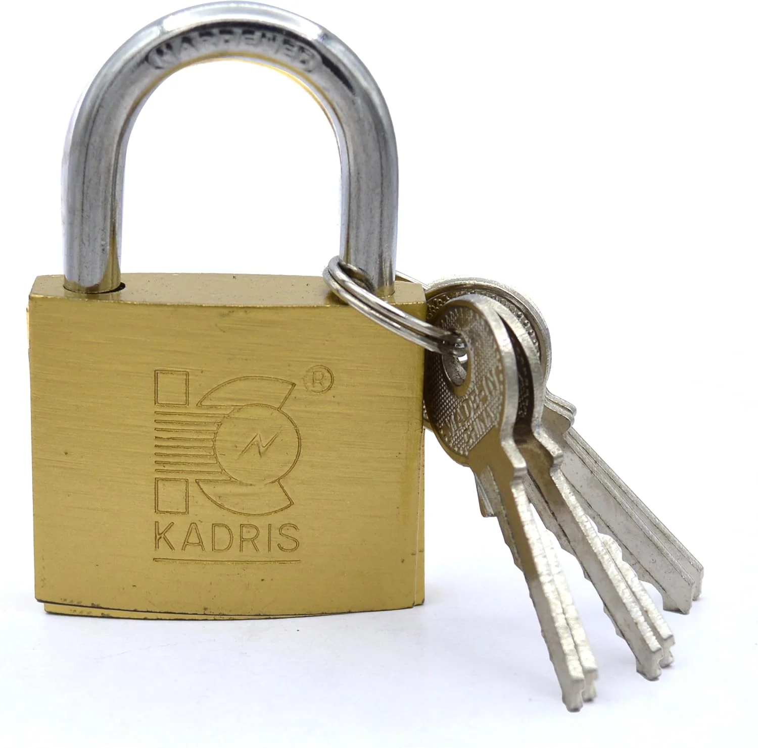 قفل آویز برنجی سنگین کادریس مدل HA-1428، سایز 40 میلی متر، روکش کروم