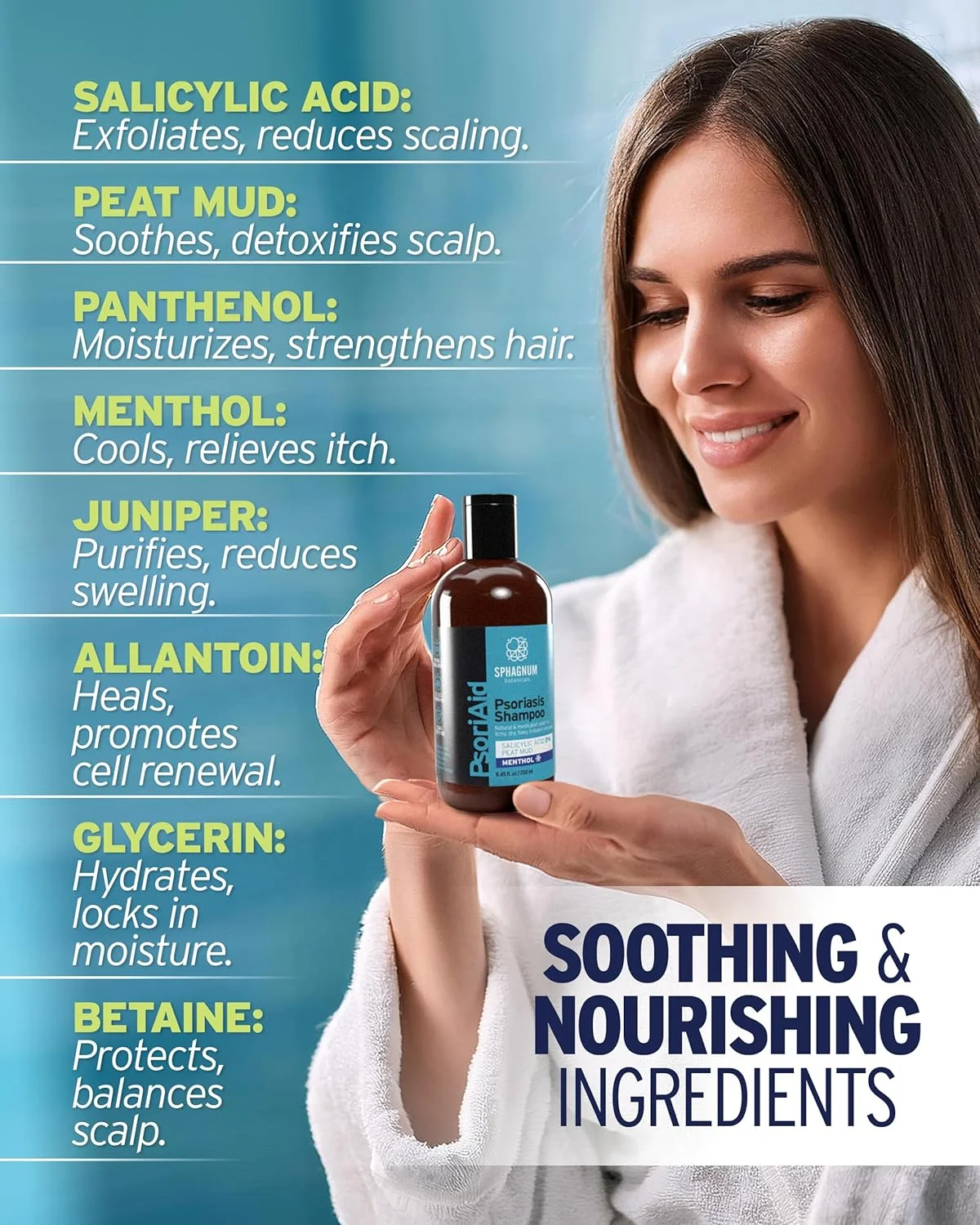 شامپو پسوریازیس جدید 2025 با اسید سالیسیلیک - فرمول طبیعی برای پوست سر پسوریازیسی حاوی پیت و منتول، تسکین دهنده خارش، پوسته پوسته شدن و قرمزی پوست سر. ضد شوره سر، 400 میلی لیتر شامپو پسوریازیس جدید 2025 با اسید سالیسیلیک - فرمول طبیعی برای پوست سر پسوریازیسی حاوی پیت و منتول، تسکین دهنده خارش، پوسته پوسته شدن و قرمزی پوست سر. ضد شوره سر، 400 میلی لیتر