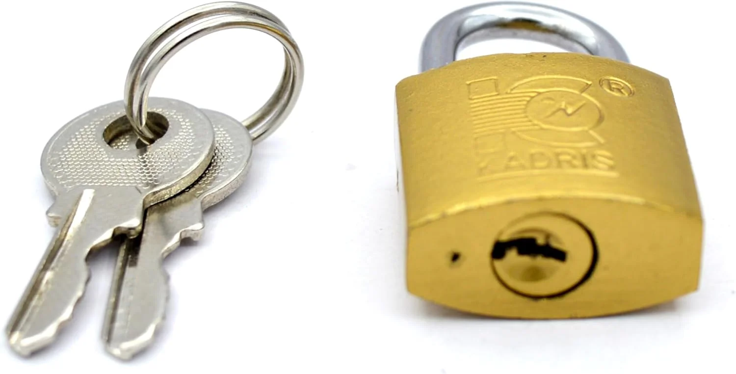 قفل آویز برنجی سنگین کادریس مدل HA-1425، سایز 20 میلی متر، کروم قفل آویز برنجی سنگین کادریس مدل HA-1425، سایز 20 میلی متر، کروم