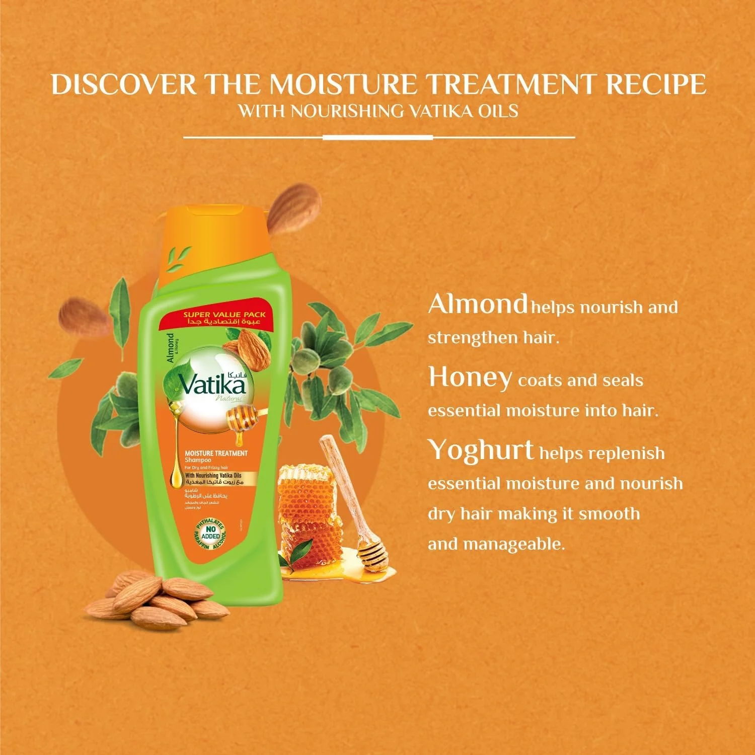 شامپو درمان کننده رطوبت مو واتیکا، 700 میلی لیتر