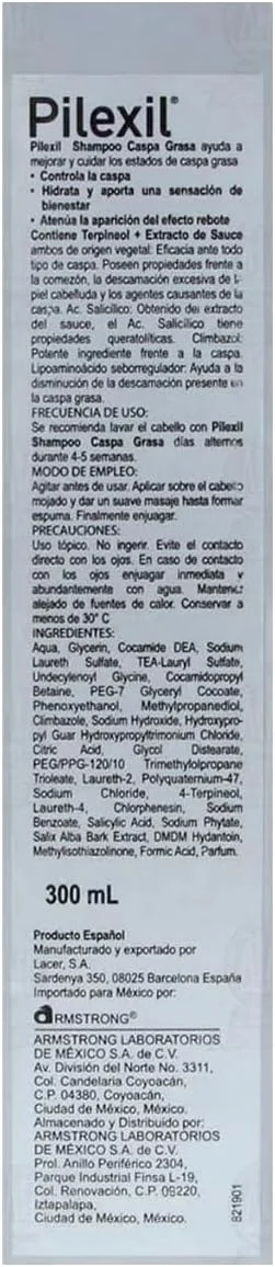 شامپو ضد شوره موهای چرب پیلکسل 300 میلی لیتر - مناسب برای مو