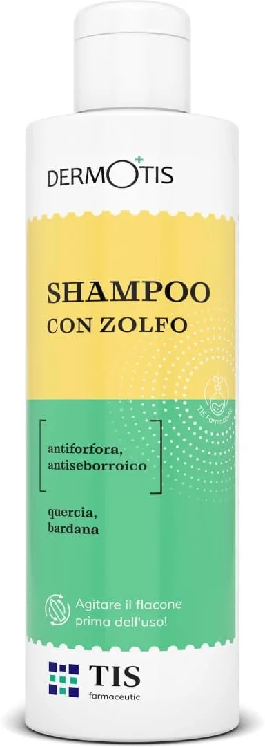 شامپو ضد شوره سولفور TIS - کاهش شوره سر، درماتیت سبورئیک، موهای چرب، برای پوست سر دارای سبوره، ریزش مو، تحریک رشد مو - حاوی باباآدم بزرگ - 100 میلی لیتر