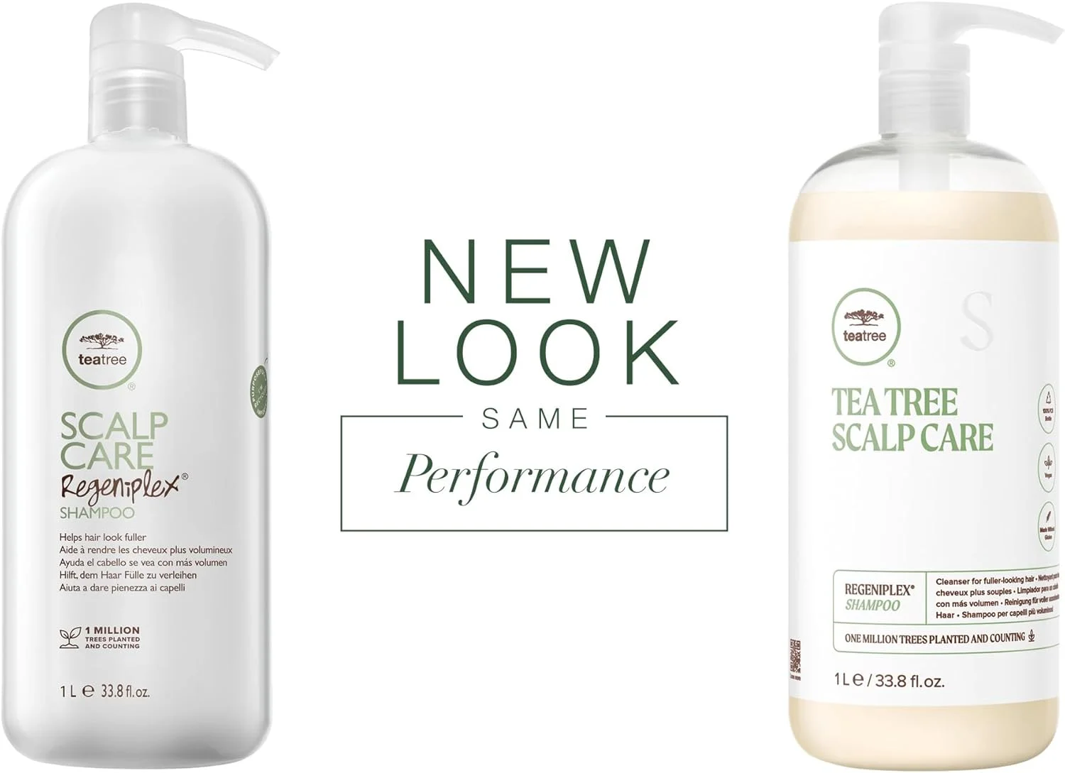 شامپو تقویت کننده و ضخیم کننده مو تی تری، مناسب موهای نازک و کم حجم، 1000 میلی لیتر