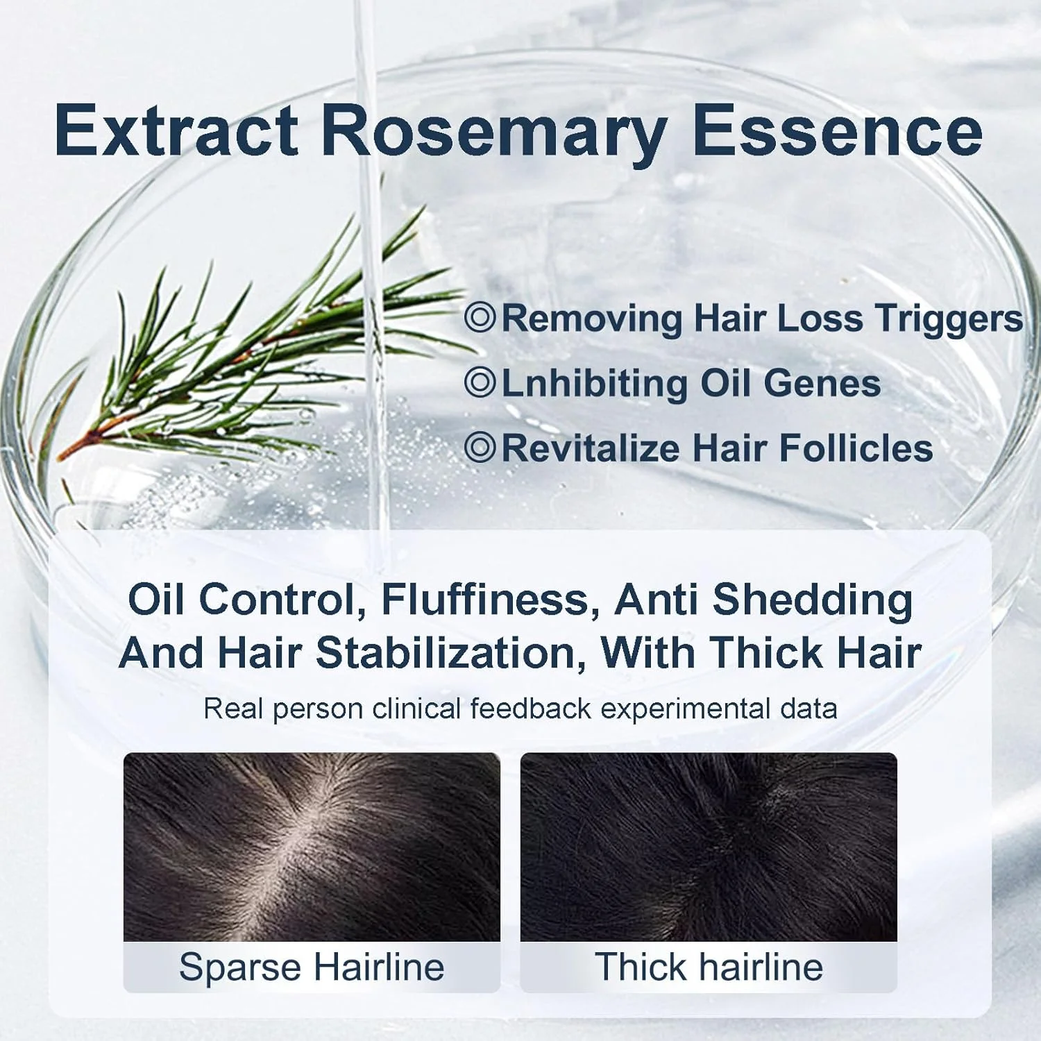 شامپو تقویت کننده مو بیوتین و رزماری ارگانیک Tgideas - شامپو ضخیم کننده مو با آمینو اسیدها برای ریزش مو، کنترل شوره سر و پوست سر چرب - برای زنان و مردان