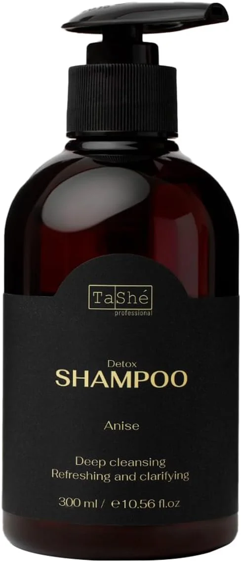 شامپو سم زدای حرفه ای انیسون تاشه - ضد شوره بدون سولفات با آلوئه ورا، زنجبیل، بیوتین - 300 میلی لیتر