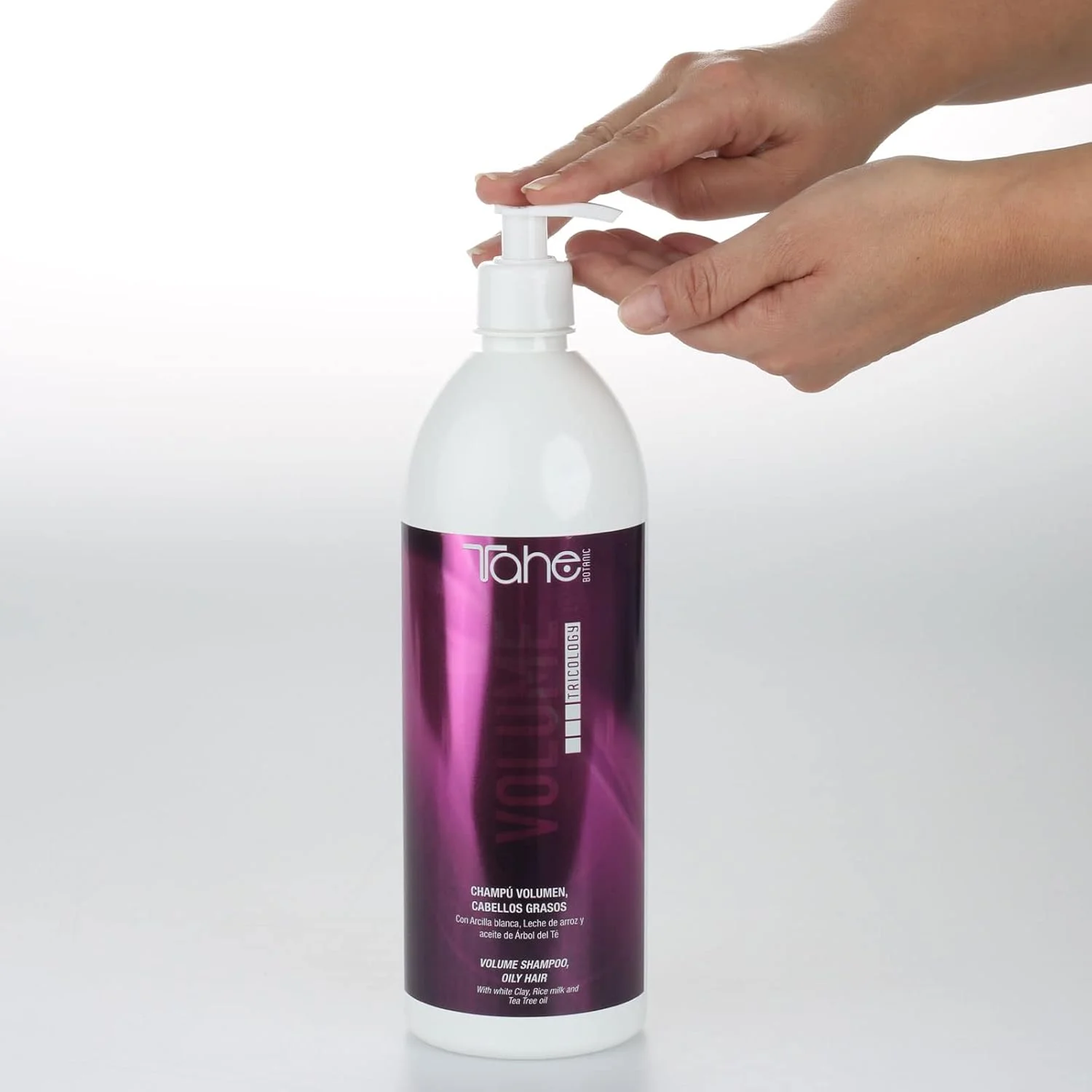 شامپو حجم دهنده موهای چرب Tahe Botanic، افزایش حجم، درخشندگی و رطوبت (1000 میلی لیتر)