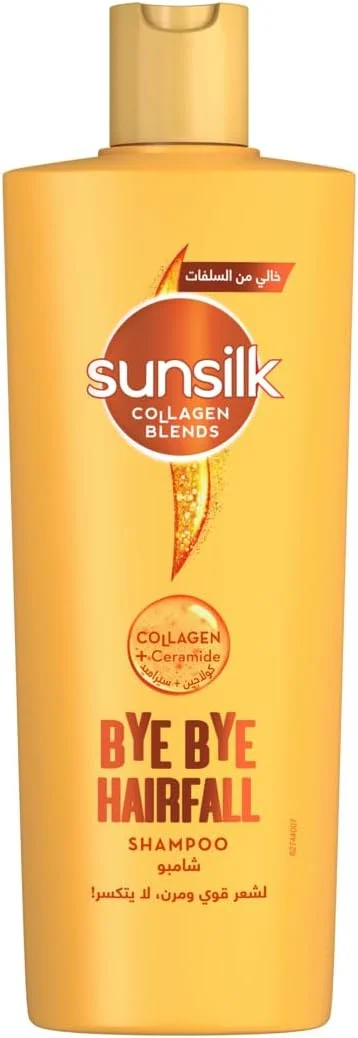 شامپو سانسیلک حاوی ترکیبات کلاژن برای جلوگیری از ریزش مو، خداحافظ ریزش مو، غنی شده با کلاژن + سرامید، 350 میلی لیتر
