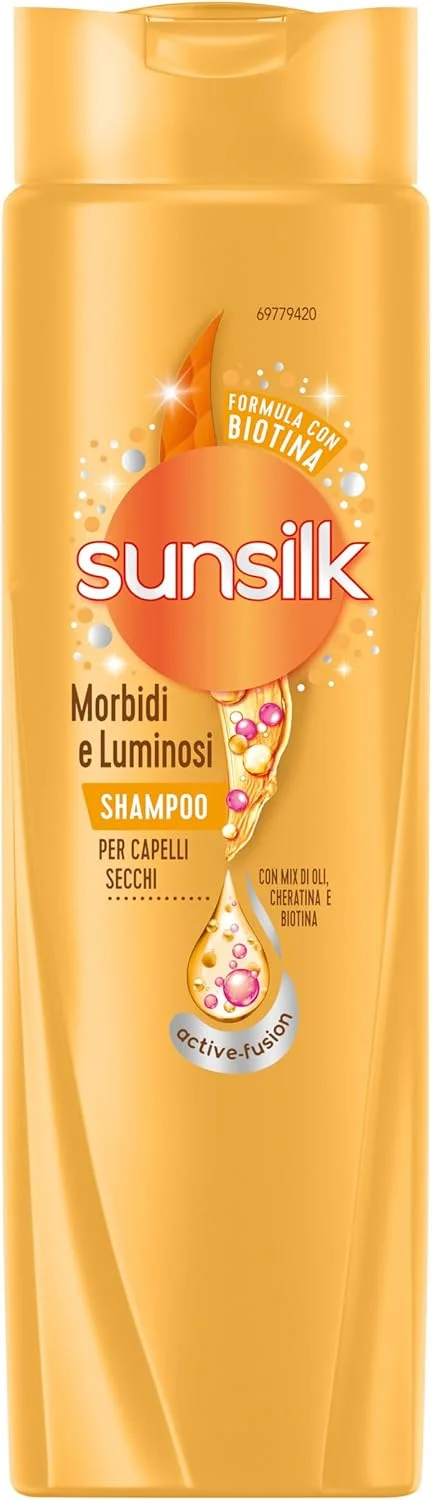 شامپو سانسیلک، نرم و درخشان کننده، شامپو ضد وز، موهایی نرم و غیر چرب به شما می دهد، فرمولاسیون فعال با روغن آرگان و بادام، کراتین و بیوتین، 250 میلی لیتر