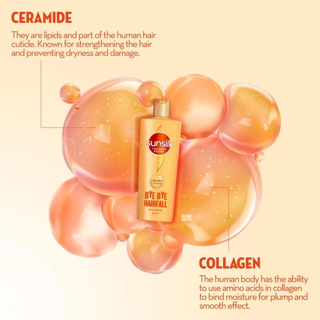 شامپو سانسیلک حاوی ترکیبات کلاژن برای جلوگیری از ریزش مو، خداحافظ ریزش مو، غنی شده با کلاژن + سرامید، 350 میلی لیتر شامپو سانسیلک حاوی ترکیبات کلاژن برای جلوگیری از ریزش مو، خداحافظ ریزش مو، غنی شده با کلاژن + سرامید، 350 میلی لیتر