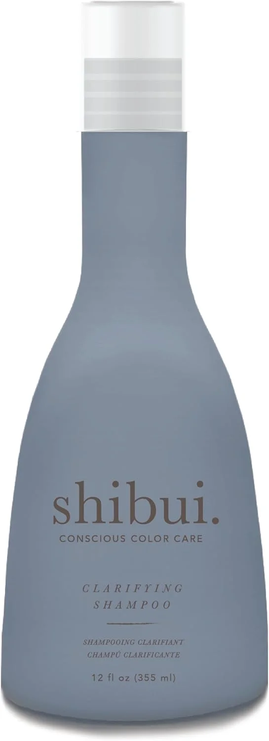 شامپو شفاف کننده شیبویی، پاک کننده عمیق، تصفیه کننده و افزایش دهنده درخشش، ایمن برای موهای رنگ شده و فاقد سیلیکون، 355 میلی لیتر