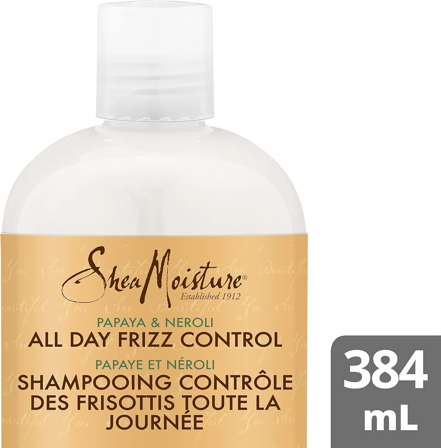 شامپو کنترل وز مو شی مویسچر حاوی پاپایا و نرولی، شامپو بدون سولفات مناسب موهای مستعد وز، 350 میلی لیتر