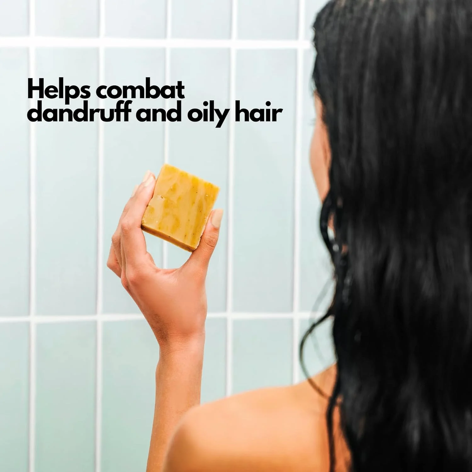 شامپو بار جامد ارگانیک ضد شوره سر SoapFactory برای موهای چرب، صابون مو با روغن درخت چای و رزماری، 100% طبیعی، وگان، دست ساز، بدون پلاستیک، 85 گرم