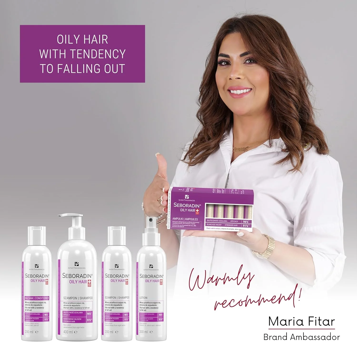 شامپو سبورادین برای موهای چرب، ریزش مو، شوره سر، پسوریازیس، اگزما، مراقبت از مو و پوست سر، ۴۰۰ میلی لیتر، مخصوص موهای چرب